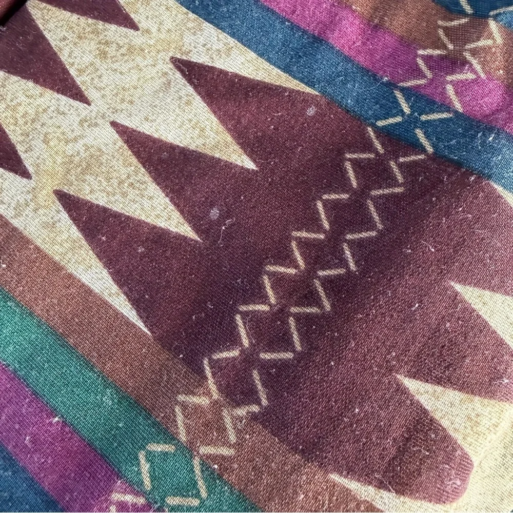 VTG Dan River Southwestern Aztec Reversible 3-Piece Comforter Set Full Size USA
